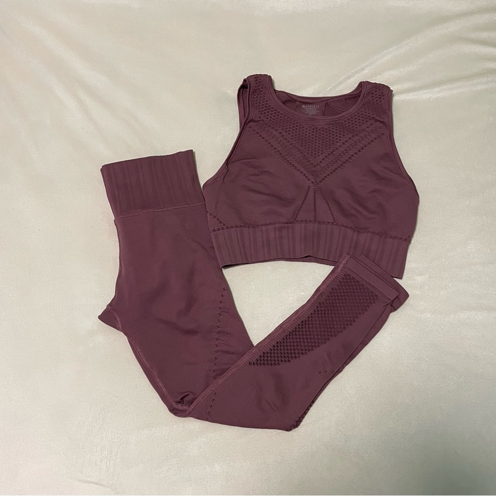 Athleta Purple Gym Set Size S/M